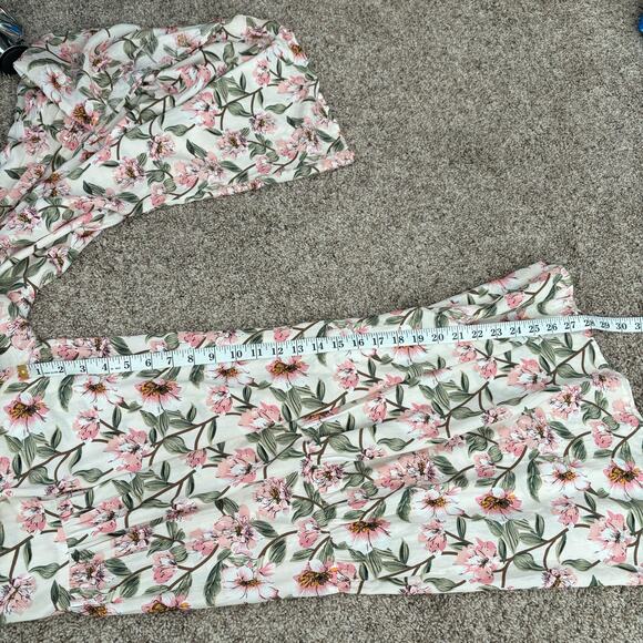 Jodiful Floral High Waist Ultra Wide Leg Flowy Pants Sz S - Picture 9 of 13